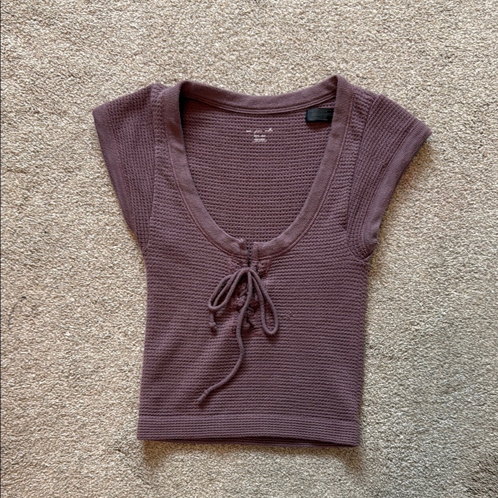Urban Outfitters Mauve Knit Blouse